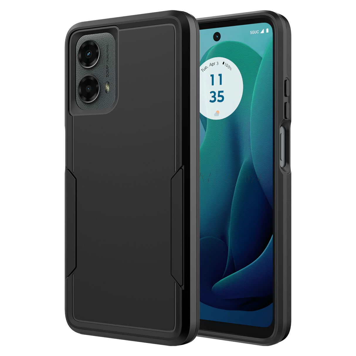 Ampd - Dual Layer Military Drop Case For Motorola Moto G 5g 2024 - Black