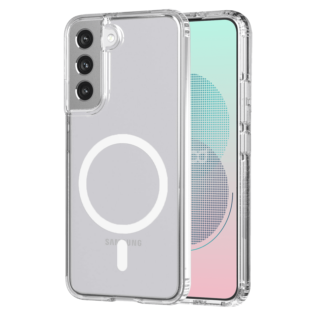 Ampd - Tpu  /  Acrylic Crystal Clear Magsafe Case For Samsung Galaxy S22 Plus - Clear