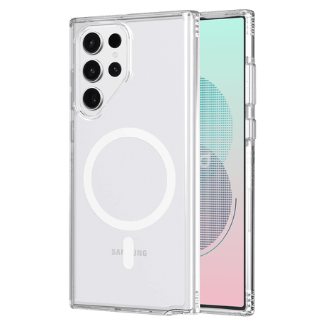 Ampd - Tpu  /  Acrylic Crystal Clear Magsafe Case For Samsung Galaxy S23 Ultra - Clear