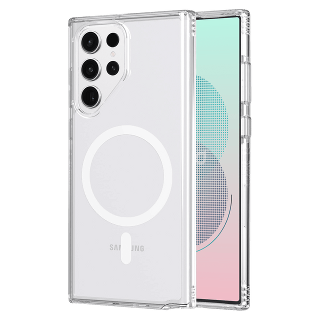 Ampd - Tpu  /  Acrylic Crystal Clear Magsafe Case For Samsung Galaxy S23 Ultra - Clear