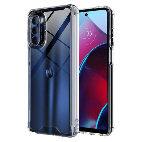 Ampd - Tpu  /  Acrylic Hard Shell Case For Motorola Moto G Stylus 2022  /  Moto G Stylus 5g 2022 - Clear
