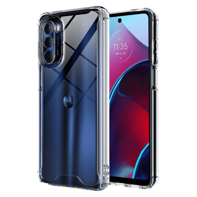 Ampd - Tpu  /  Acrylic Hard Shell Case For Motorola Moto G Stylus 2022  /  Moto G Stylus 5g 2022 - Clear
