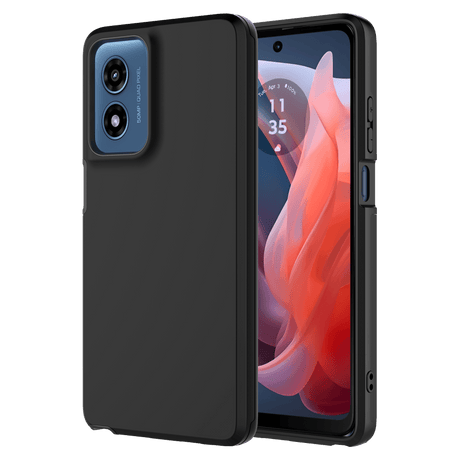 Ampd - Dual Layer Soft Touch Classic Slim Case For Motorola Moto G Stylus 5g 2024 - Black