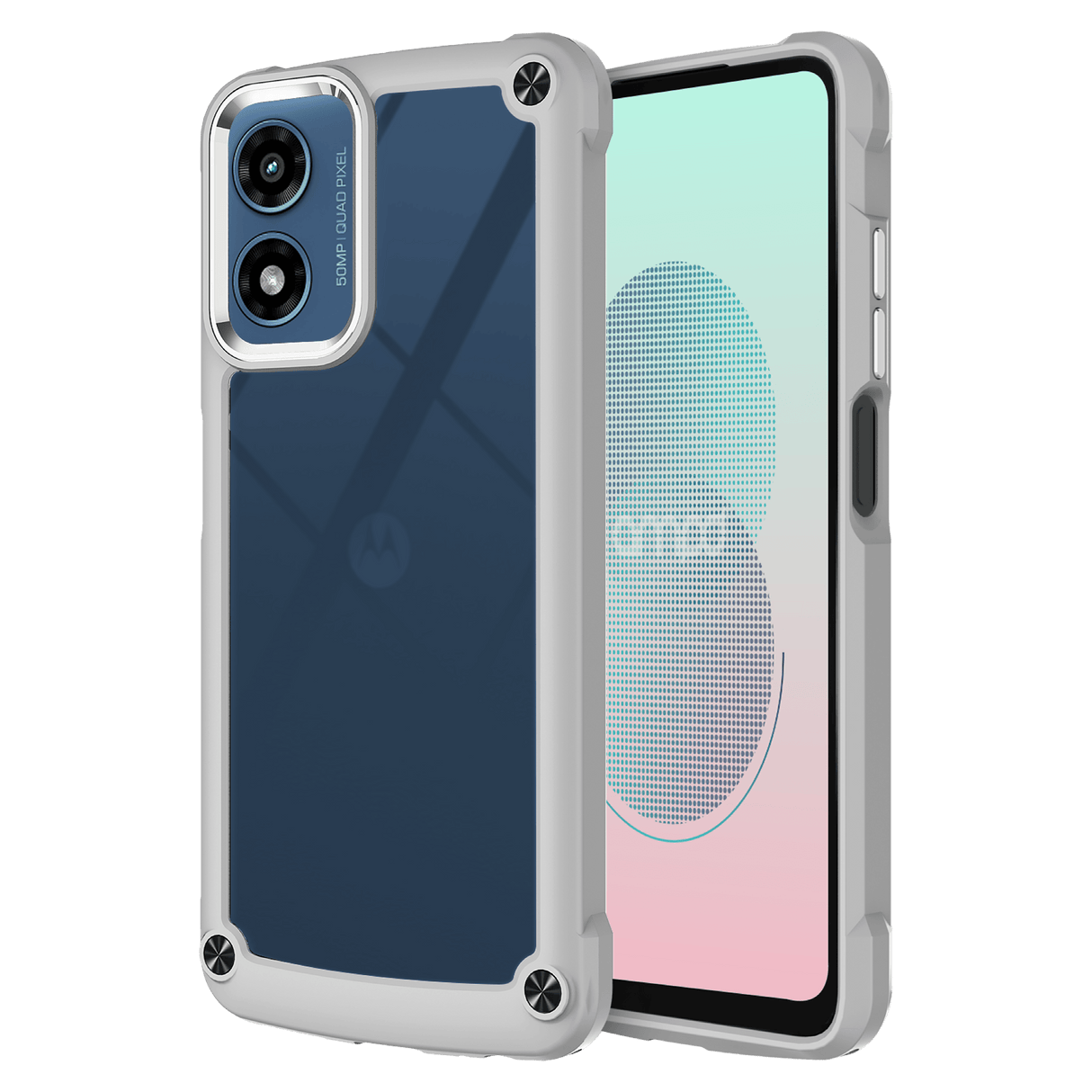 Ampd - Acrylic Durabump Case For Motorola Moto G Stylus 5g 2024 - Grey
