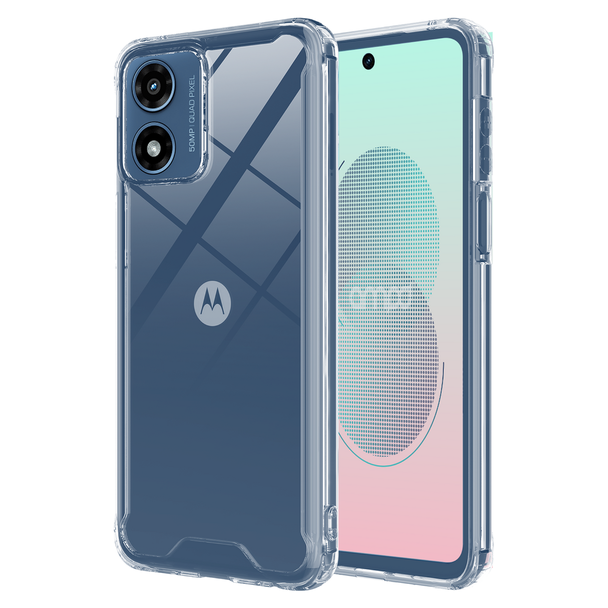Ampd - Tpu  /  Acrylic Crystal Clear Case For Motorola Moto G Stylus 5g 2024 - Clear