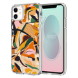 Ampd - Tpu / Acrylic Hd Print Case For Apple Iphone 11 - Floral Orange Pattern