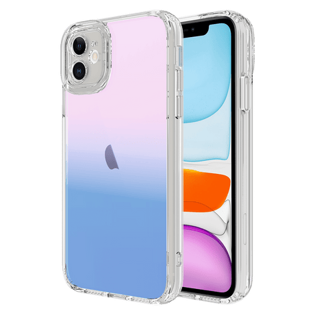 Ampd - Acrylic Ice Holographic Case For Apple Iphone 11 - Blue And Pink