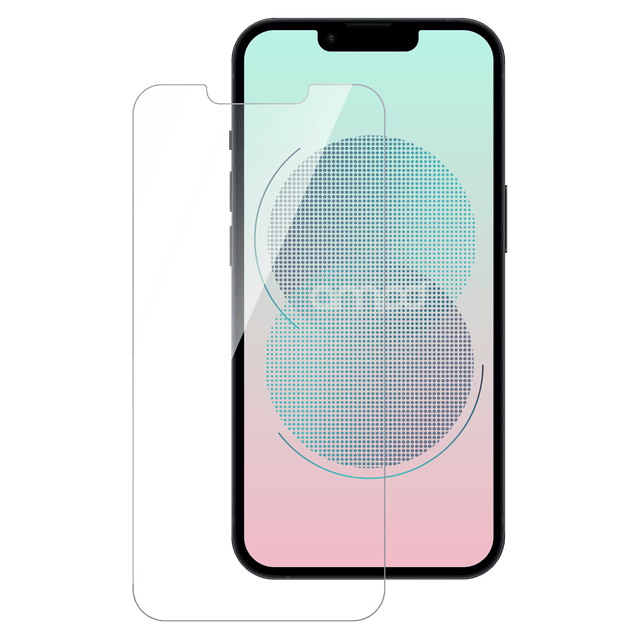Ampd - 0.33 Impact Flex Clear Tempered Glass Screen Protector For Apple Iphone 13 - Clear