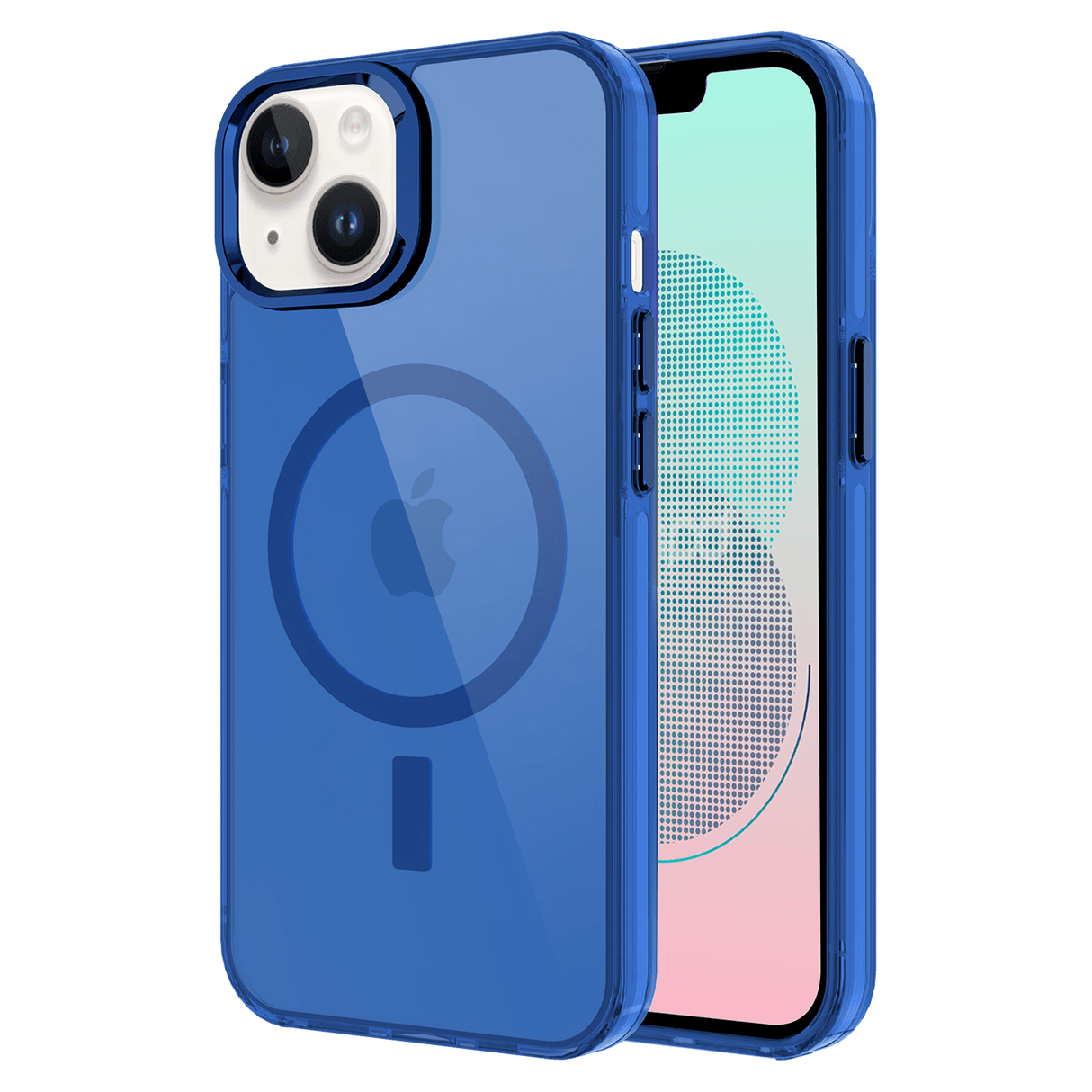 Ampd - Tpu  /  Acrylic Drop Magsafe Case For Apple Iphone 13 - Blue