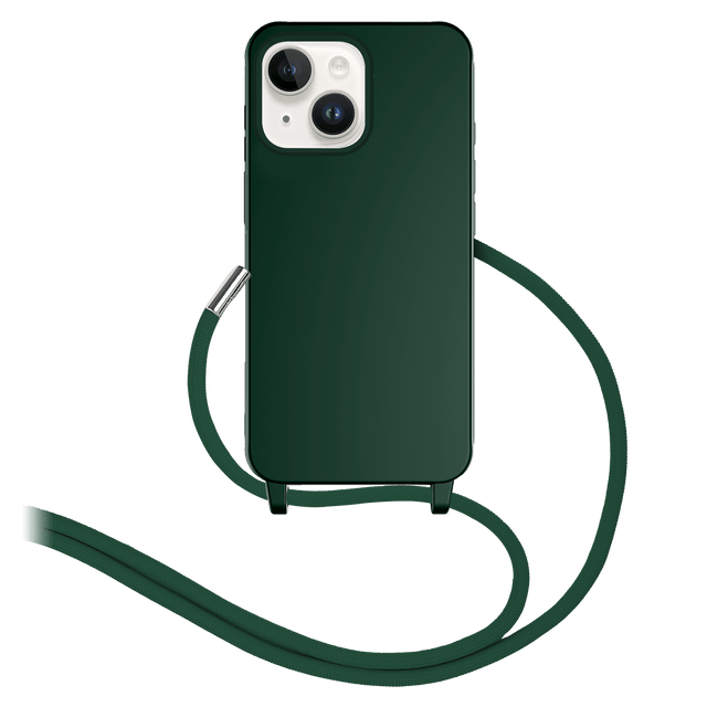 Ampd - Real Feel Tpu Crossbody Strap Case For Apple Iphone 13 - Green