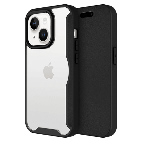 Ampd - Tpu  /  Acrylic Wallet Flip Case For Apple Iphone 13 - Black