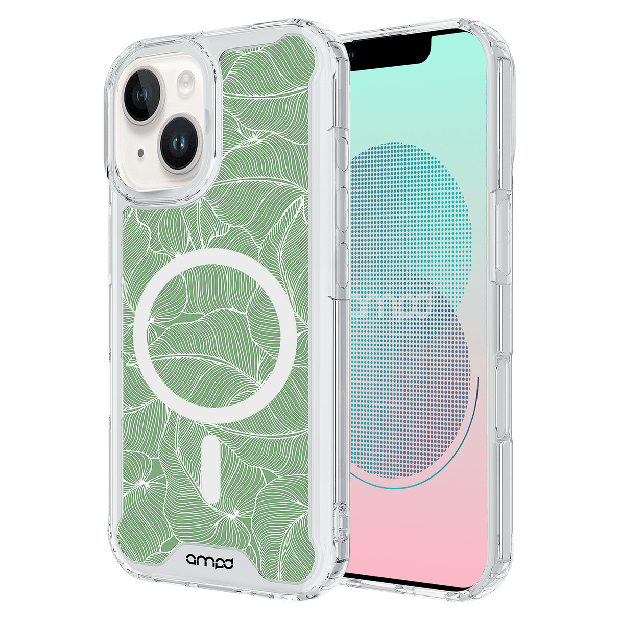 Ampd - Hd Print Magsafe Case For Apple Iphone 13 - Palm