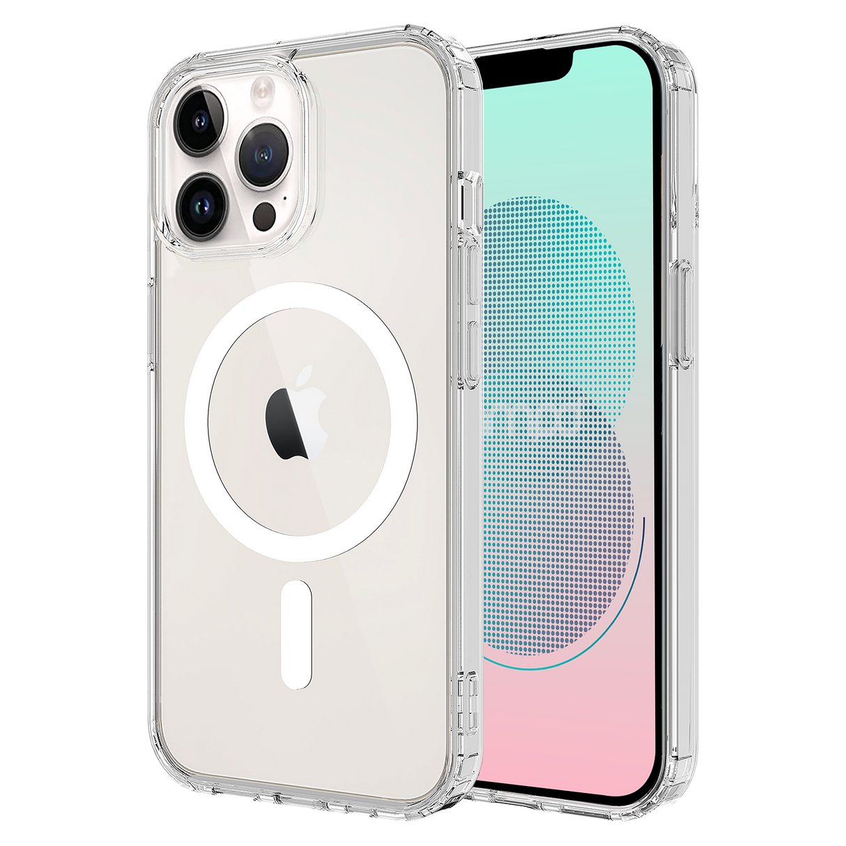 Ampd - Tpu  /  Acrylic Crystal Clear Magsafe Case For Apple Iphone 13 Pro - Clear