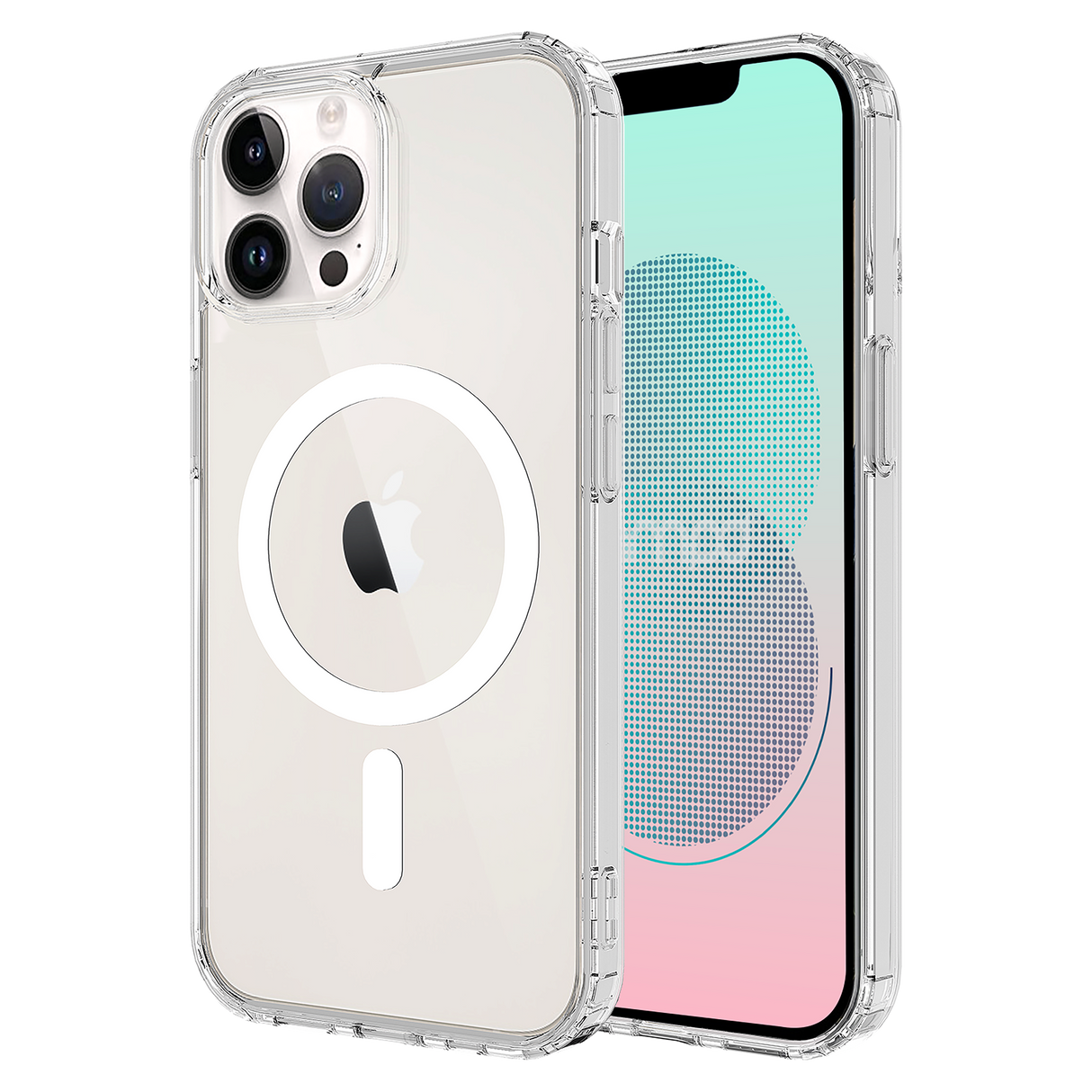 Ampd - Tpu  /  Acrylic Crystal Clear Magsafe Case For Apple Iphone 13 Pro Max - Clear