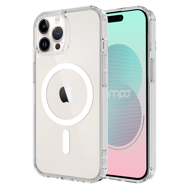 Ampd - Tpu  /  Acrylic Crystal Clear Magsafe Case For Apple Iphone 14 Pro Max - Clear