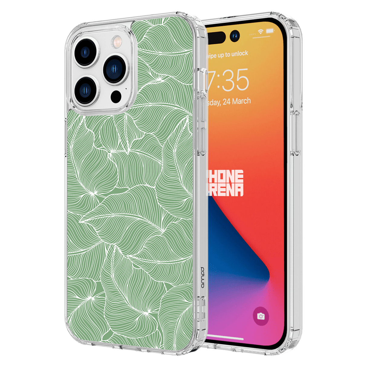 Ampd - Tpu  /  Acrylic Hd Print Magsafe Case For Apple Iphone 15 Pro Max - Palm