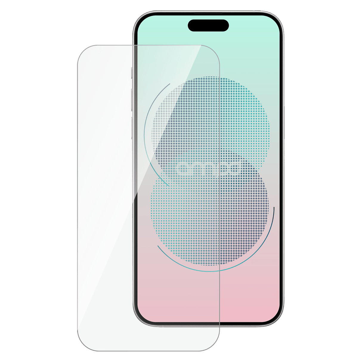 Ampd - 0.33 Impact Flex Clear Tempered Glass Screen Protector For Apple Iphone 16  /  Iphone 15 - Clear