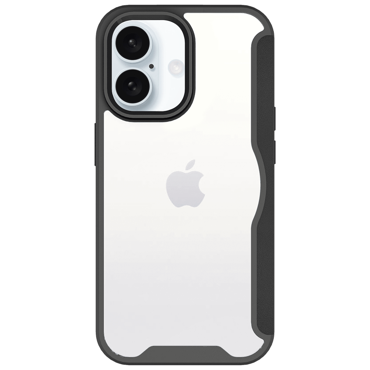 Ampd - Tpu   /   Acrylic Wallet Flip Magsafe Case For Apple Iphone 16 - Black