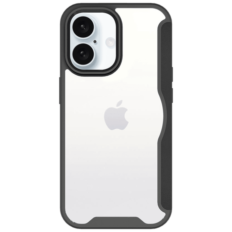 Ampd - Tpu   /   Acrylic Wallet Flip Magsafe Case For Apple Iphone 16 - Black