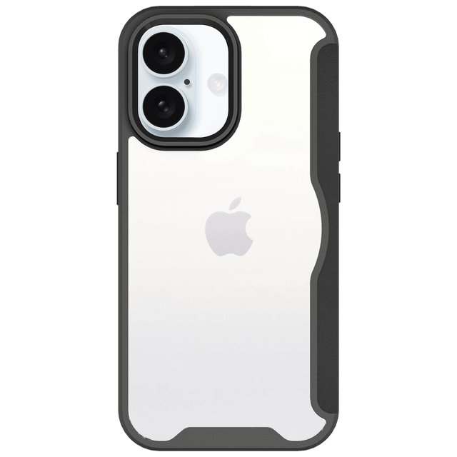 Ampd - Tpu   /   Acrylic Wallet Flip Magsafe Case For Apple Iphone 16 - Black