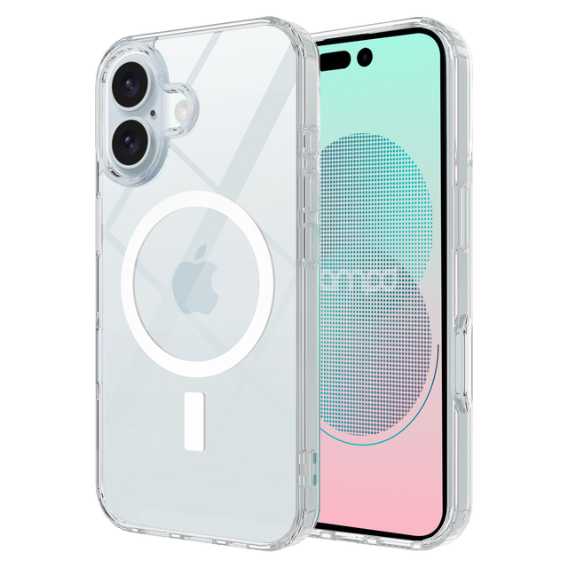 Ampd - Tpu   /   Acrylic Crystal Clear Magsafe Case For Apple Iphone 16 - Clear