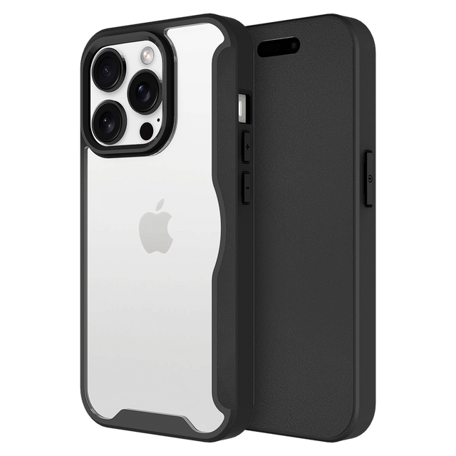 Ampd - Tpu   /   Acrylic Wallet Flip Magsafe Case For Apple Iphone 16 Pro Max - Black