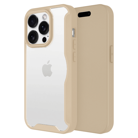 Ampd - Tpu   /   Acrylic Wallet Flip Magsafe Case For Apple Iphone 16 Pro Max - Tan