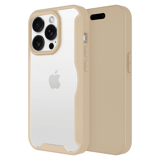 Ampd - Tpu   /   Acrylic Wallet Flip Magsafe Case For Apple Iphone 16 Pro Max - Tan