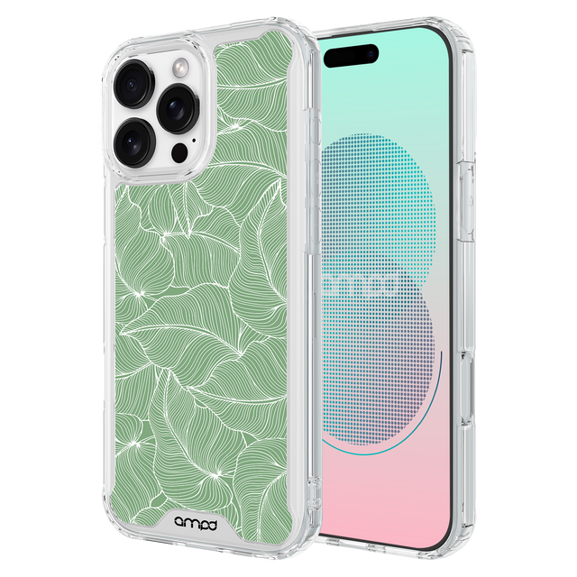 Ampd - Tpu   /   Acrylic Hd Print Magsafe Case For Apple Iphone 16 Pro Max - Palm