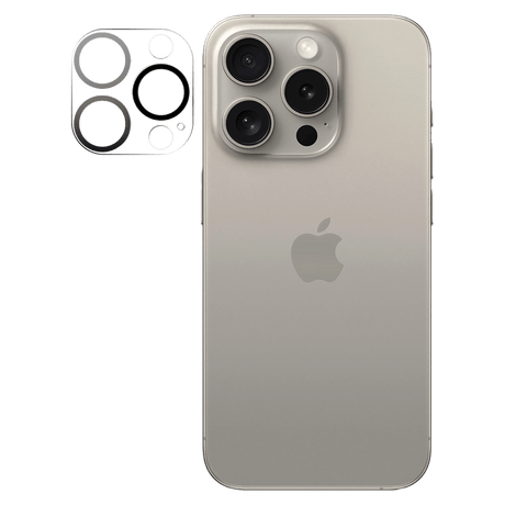 Ampd - Laser Cut Rear Camera Tempered Glass Protector For Apple Iphone 16 Pro - Clear