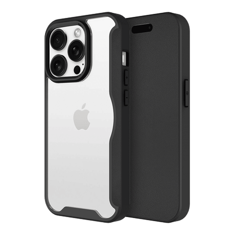 Ampd - Tpu   /   Acrylic Wallet Flip Magsafe Case For Apple Iphone 16 Pro - Black