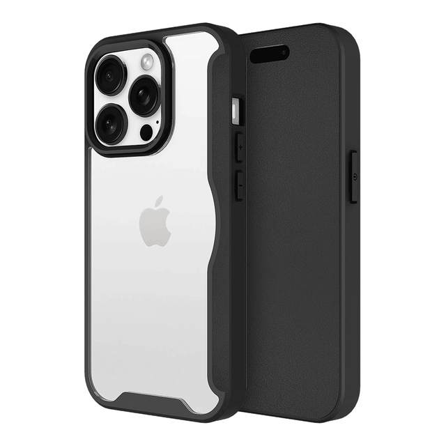 Ampd - Tpu   /   Acrylic Wallet Flip Magsafe Case For Apple Iphone 16 Pro - Black