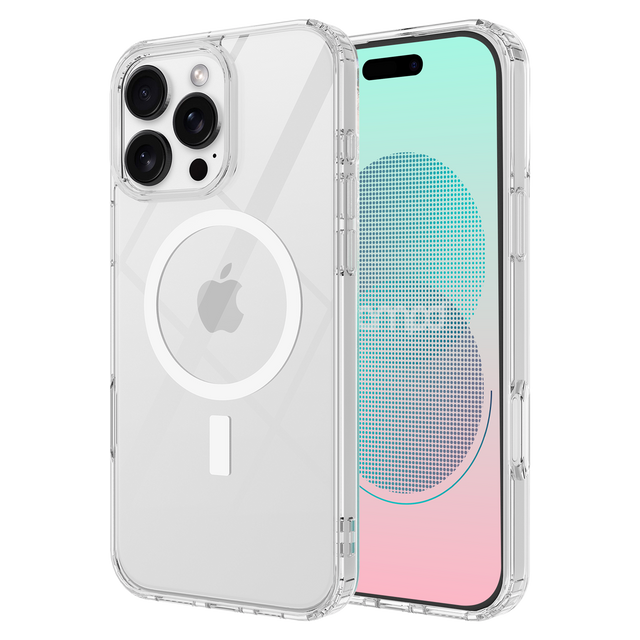 Ampd - Tpu   /   Acrylic Crystal Clear Magsafe Case For Apple Iphone 16 Pro - Clear