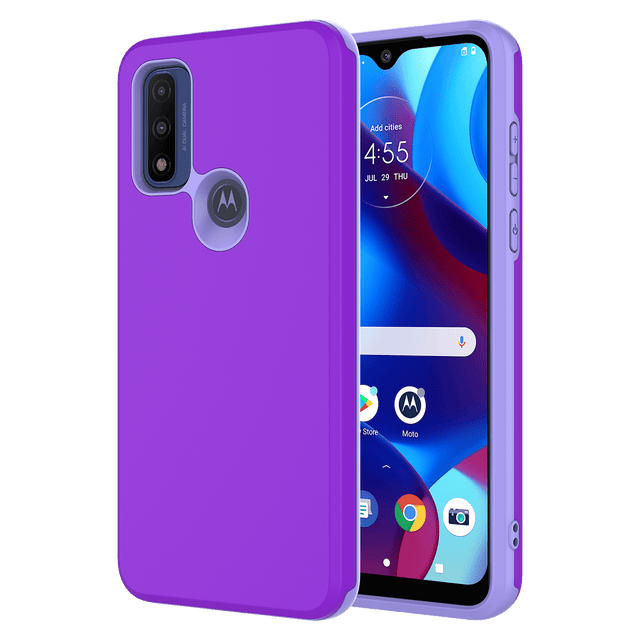Ampd - Classic Slim Dual Layer Case For Motorola Moto G Play 2023 - Purple