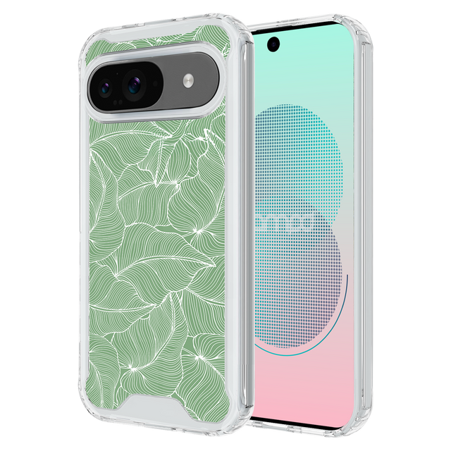 Ampd - Tpu  /  Acrylic Hd Print Case For Google Pixel 9  /  Pixel 9 Pro - Palm Pattern