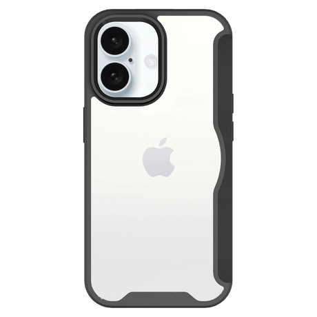 Ampd - Tpu   /   Acrylic Wallet Flip Magsafe Case For Apple Iphone 16 Plus - Black