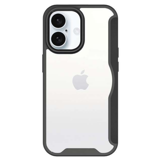 Ampd - Tpu   /   Acrylic Wallet Flip Magsafe Case For Apple Iphone 16 Plus - Black