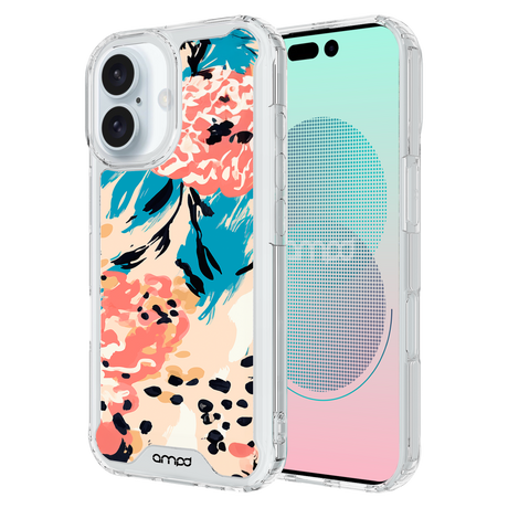 Ampd - Tpu   /   Acrylic Hd Print Magsafe Case For Apple Iphone 16 Plus - Blue Blossom