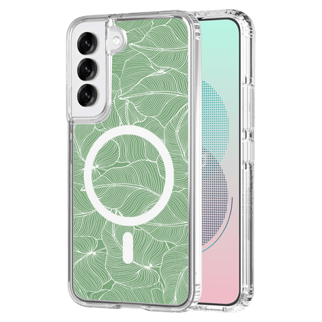 Ampd - Tpu   /   Acrylic Hd Print Case For Samsung Galaxy S25 - Palm Pattern