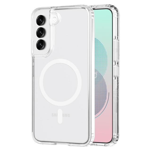 Ampd - Tpu   /   Acrylic Crystal Clear Case With Mag Ring For Samsung Galaxy S25 - Clear