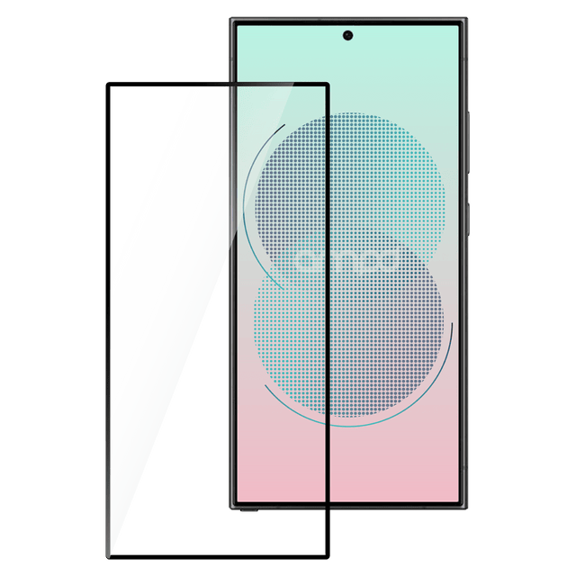 Ampd - 3d Full Faced Impact Flex Glass Screen Protector For Samsung Galaxy S25 Ultra - Clear