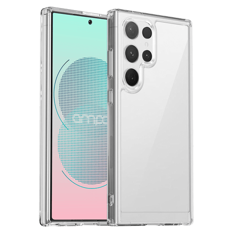 Ampd - Tpu   /   Acrylic Crystal Clear Case With Mag Ring For Samsung Galaxy S25 Ultra - Clear