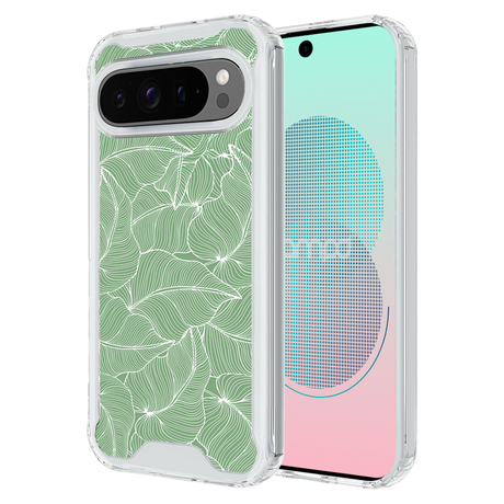 Ampd - Tpu  /  Acrylic Hd Print Case For Google Pixel 9 Pro Xl - Palm Pattern
