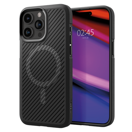 Spigen - Core Armor Magsafe Case For Apple Iphone 15 Pro Max - Matte Black