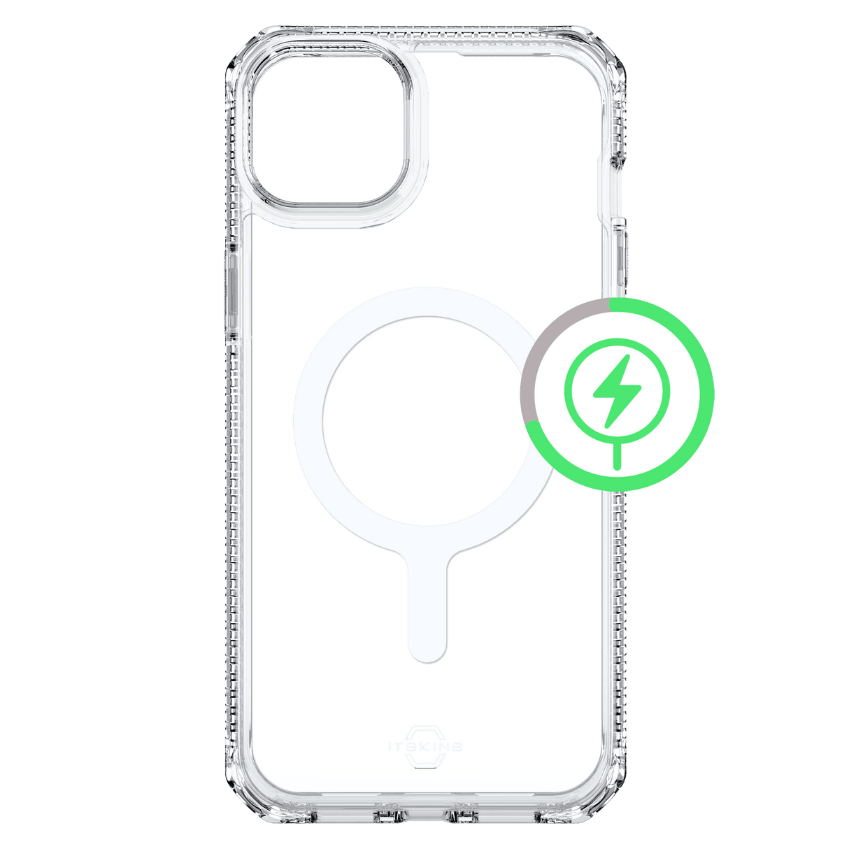 Itskins - Hybridr Clear Magsafe Case For Apple Iphone 15 Plus  /  Iphone 14 Plus - Transparent