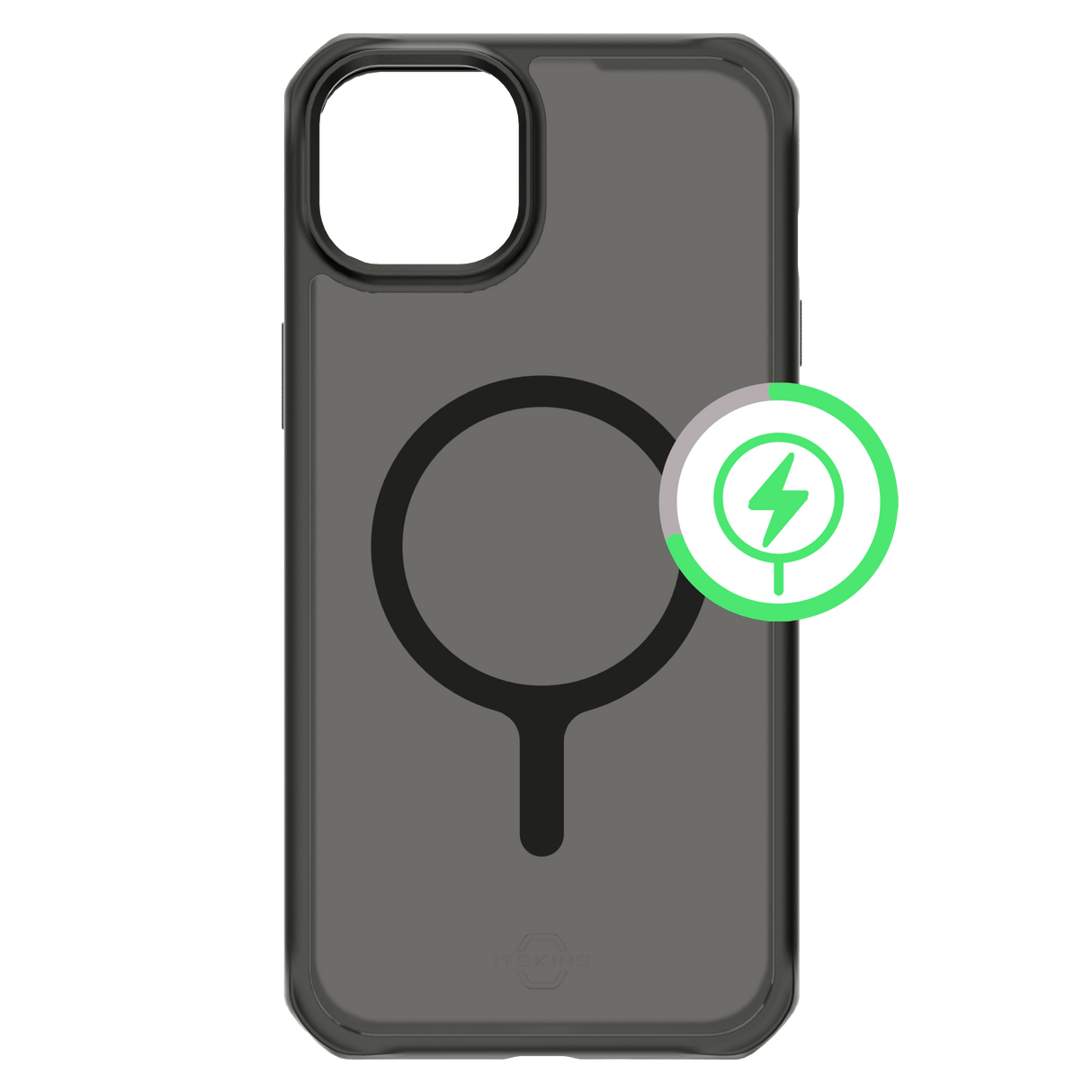 Itskins - Hybridr Frost Magsafe Case For Apple Iphone 15 Plus  /  Iphone 14 Plus - Black