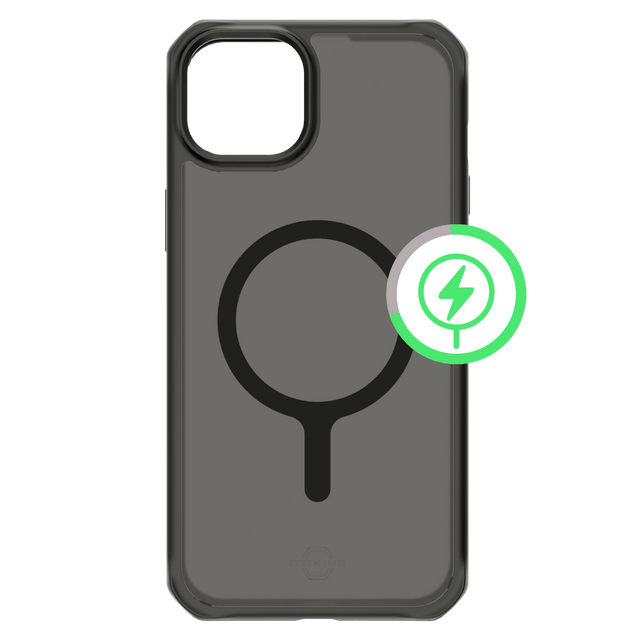 Itskins - Hybridr Frost Magsafe Case For Apple Iphone 15 Plus  /  Iphone 14 Plus - Black