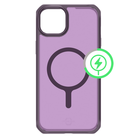 Itskins - Hybridr Frost Magsafe Case For Apple Iphone 15 Plus  /  Iphone 14 Plus - Deep Purple