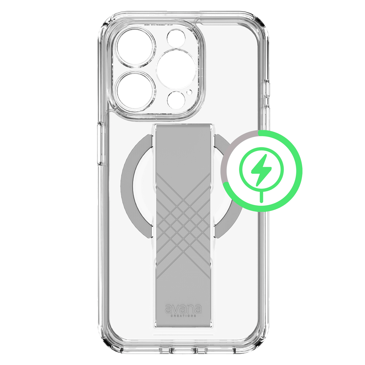Avana - Grip-it Magsafe Case For Apple Iphone 15 Pro - Clear