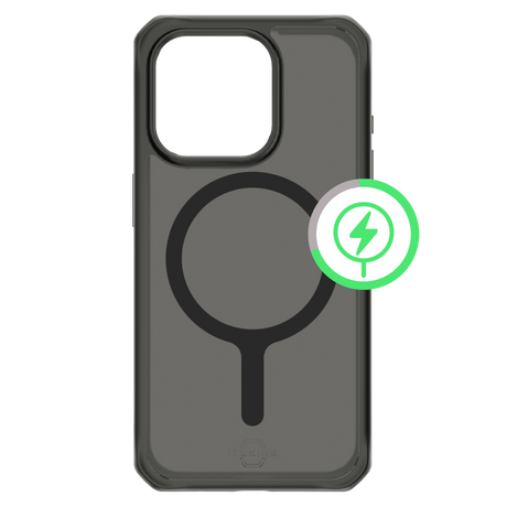 Itskins - Hybridr Frost Magsafe Case For Apple Iphone 15 Pro - Black